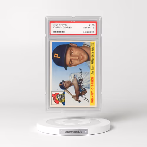 1955 Topps #135 Johnny O'Brien (PSA 8 NM-MT)