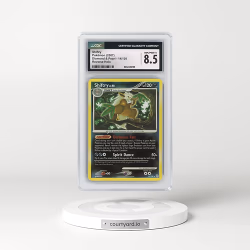 2007 Diamond & Pearl #14/130 Shiftry - Reverse Holo (CGC 8.5 NM-MT+)