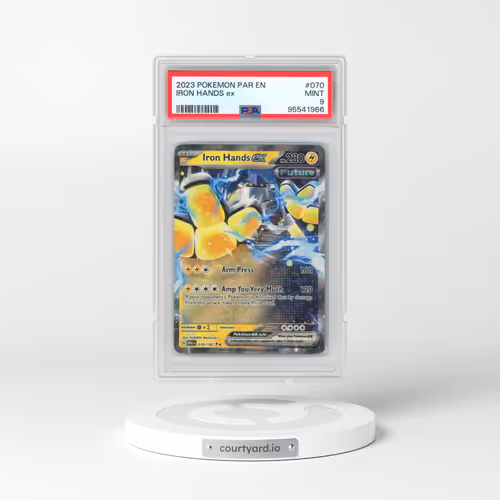 2023 Pokémon Par EN-Paradox Rift #070 Iron Hands EX - Holo (PSA 9 MINT)