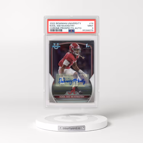 2022 Bowman University Chrome Prospects #14 Kool-Aid McKinstry - Autograph (PSA 9 MINT)