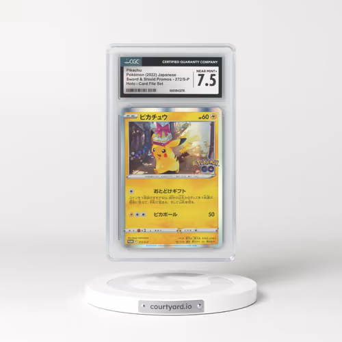 2019 Sword & Shield Promos #272/S-P Pikachu - Holo Card File Set (CGC 7.5 NM+)