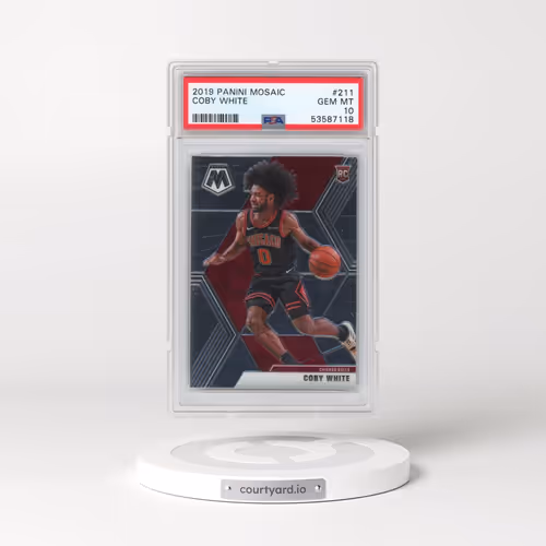 2019 Panini Mosaic #211 Coby White (PSA 10 GEM MINT)