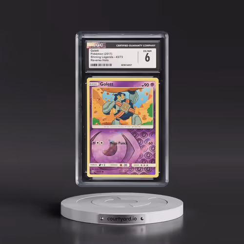 2017 Shining Legends #43/73 Golett - Reverse Holo (CGC 6 EX-NM)