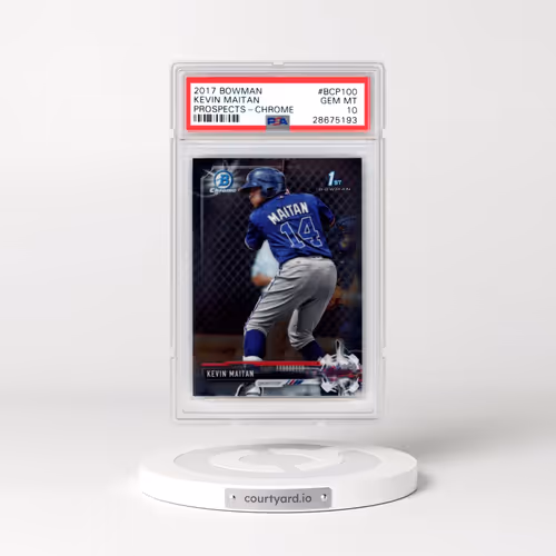 2017 Bowman Prospects #BCP100 Kevin Maitan - Chrome (PSA 10 GEM MINT)