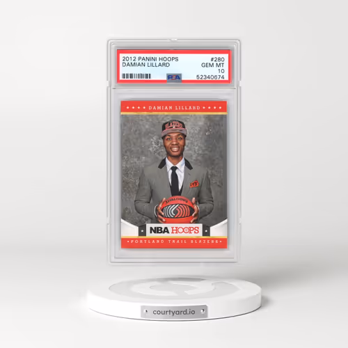 2012 Panini Hoops #280 Damian Lillard (PSA 10 GEM MINT)
