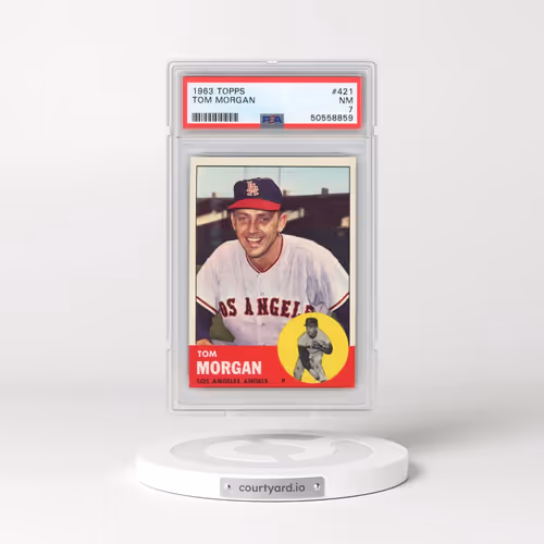 1963 Topps #421 Tom Morgan (PSA 7 NM)