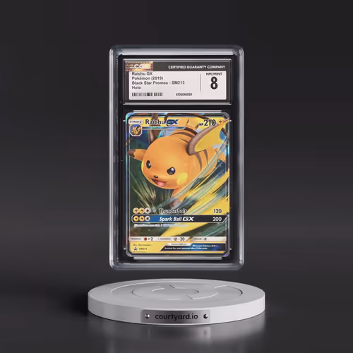 2016 Black Star Promos - Sun & Moon #SM213 Raichu GX - Hidden Fates Tin (Holo) (CGC 8 NM-MT)