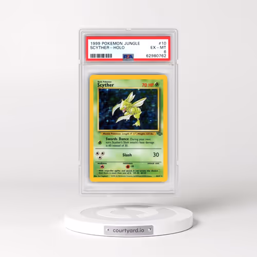 1999 Pokémon Jungle #10 Scyther - Holo (PSA 6 EX-MT)