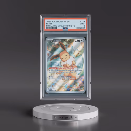 2025 Pokémon Svp EN-SV Black Star Promo #173 Eevee - Prismatic Evolutions Elite Trainer Box (PSA 9 M