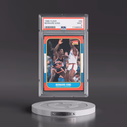1986 Fleer #60 Bernard King (PSA 9 MINT)