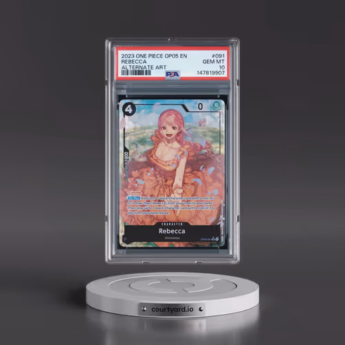 2023 One Piece OP05-Awakening of the New Era #091 Rebecca - Alternate Art (PSA 10 GEM MINT)