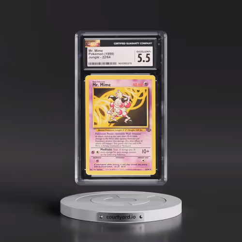 1999 Jungle #22/64 Mr. Mime (CGC 5.5 EX+)