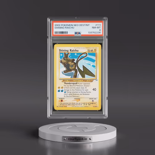 2002 Pokémon Neo Destiny #111 Shining Raichu - Holo (PSA 8 NM-MT)