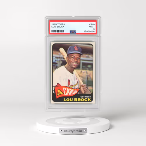 1965 Topps #540 Lou Brock (PSA 9 MINT)
