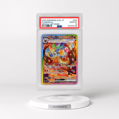 2024 Pokémon Sv8a-Terastal Fest EX #202 Flareon EX - Holo Special Art Rare (PSA 10 GEM MINT)
