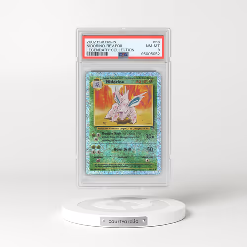 2002 Pokémon Legendary Collection #56 Nidorino - Reverse Foil (PSA 8 NM-MT)