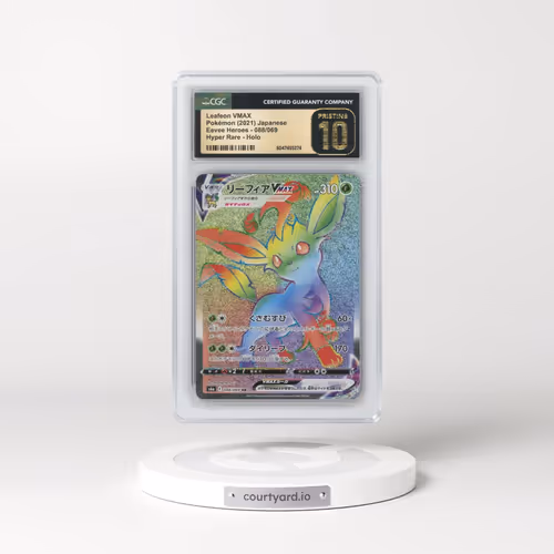 2021 Eevee Heroes #088/069 Leafeon VMAX - Hyper Rare Holo (CGC 10 PRISTINE)