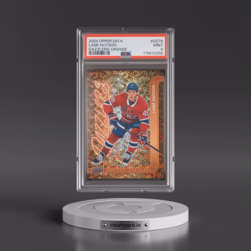 2024 Upper Deck Dazzlers #DZ76 Lane Hutson - Orange (PSA 9 MINT)