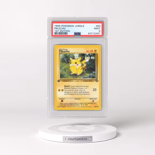 1999 Pokémon Jungle #60 Pikachu - 1st Edition (PSA 9 MINT)