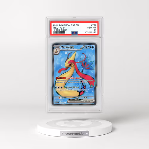2024 Pokémon Ssp EN-Surging Sparks #217 Milotic EX - Holo Ultra Rare (PSA 10 GEM MINT)