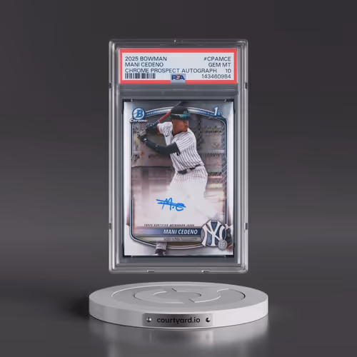 2025 Bowman Chrome Prospect Autographs #CPAMCE Mani Cedeno (PSA 10 GEM MINT)