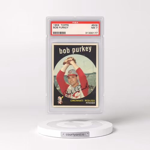 1959 Topps #506 Bob Purkey (PSA 7 NM)