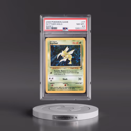 2000 Pokémon Game Base II #17 Scyther - Holo (PSA 8.5 NM-MT+)
