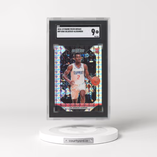 2018 Panini Prizm Mosaic #89 Shai Gilgeous-Alexander (SGC 9 MINT)