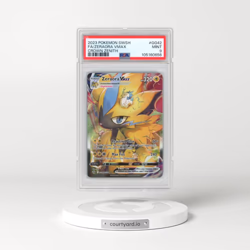 2023 Pokémon Sword and Shield Crown Zenith #GG42 Zeraora Vmax - Full Art (PSA 9 MINT)