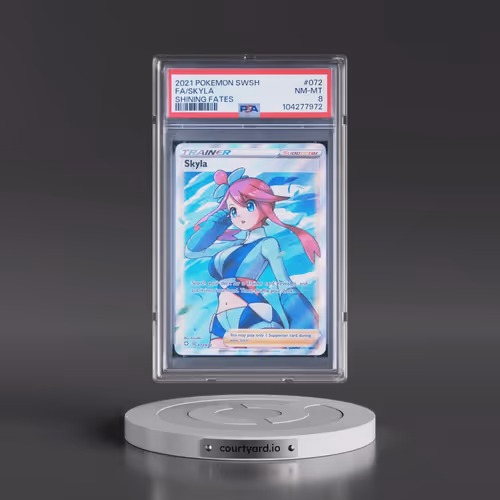 2021 Pokémon Sword & Shield Shining Fates #072 Skyla - Full Art (PSA 8 NM-MT)