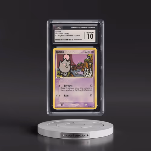 2006 EX Crystal Guardians #62/100 Spoink (CGC 10 GEM MINT)