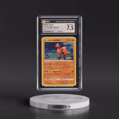 2021 Evolving Skies #082/203 Galarian Zapdos - Holo (CGC 7.5 NM+)