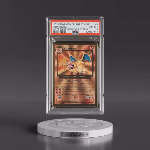 2021 Pokémon Celebrations Ultra-Premium Collection #4 Charizard (PSA 8 NM-MT)