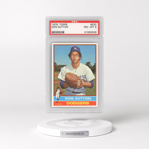 1976 Topps #530 Don Sutton (PSA 8 NM-MT)