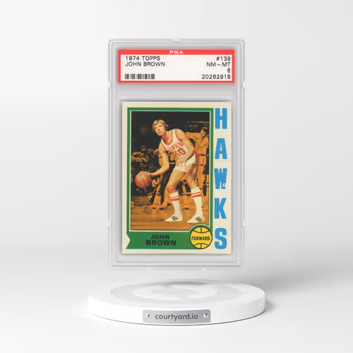 1974 Topps #139 John Brown (PSA 8 NM-MT)