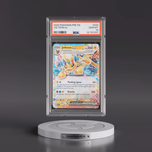 2025 Pokémon Pre EN-Prismatic Evolutions #030 Jolteon EX - Holo (PSA 10 GEM MINT)