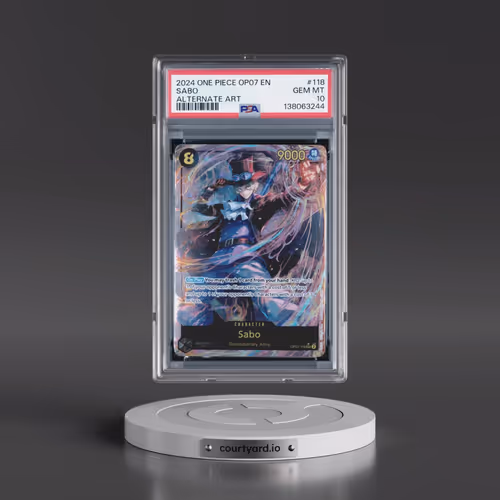2024 One Piece OP07-500 Years in the Future #118 Sabo - Alternate Art (PSA 10 GEM MINT)