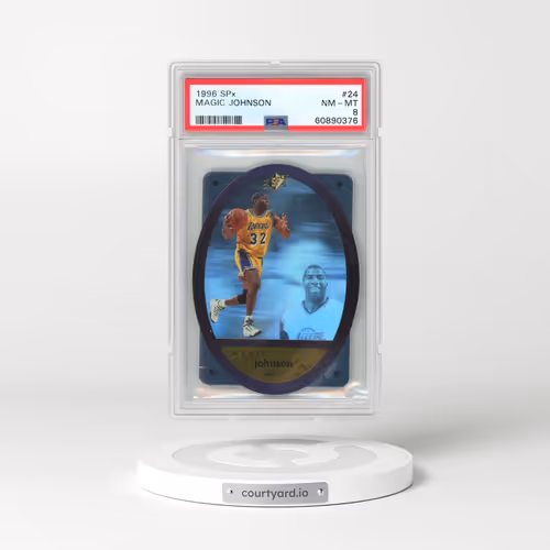 1996 Spx #24 Magic Johnson (PSA 8 NM-MT)