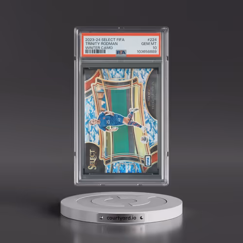 2023-24 Panini Select FIFA #224 Trinity Rodman - Winter Camo (PSA 10 GEM MINT)