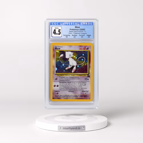 1999 Black Star Promos #9 Mew - Pokémon League (Holo) (CGC 4.5 VG-EX+)