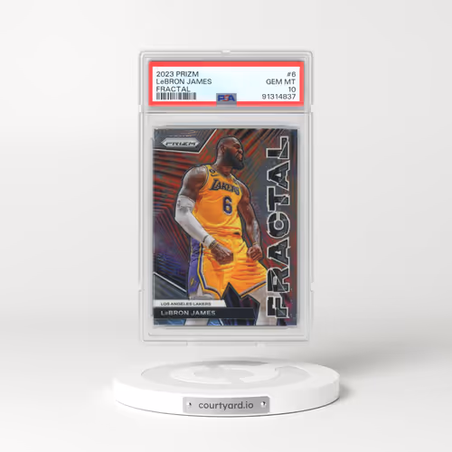 2023 Panini Prizm Fractal #6 LeBron James (PSA 10 GEM MINT)