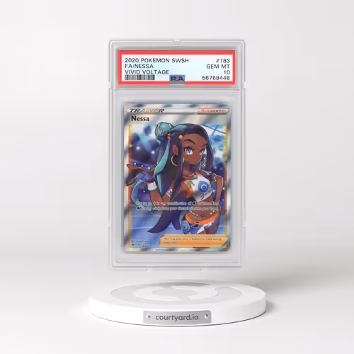 2020 Pokémon Sword & Shield Vivid Voltage #183 Nessa - Full Art (PSA 10 GEM MINT)
