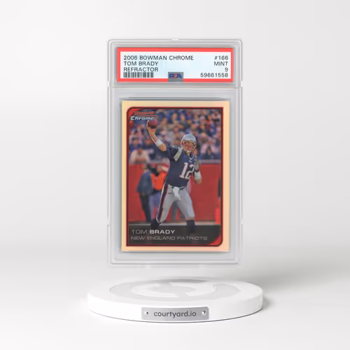 2006 Bowman Chrome #166 Tom Brady - Refractor (PSA 9 MINT)
