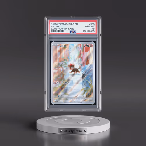 2025 Pokémon Meg EN-Mega Evolution #139 Litleo - Illustration Rare (PSA 10 GEM MINT)