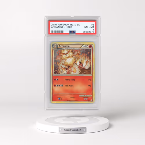 2010 Pokémon Heartgold & Soulsilver #1 Arcanine - Holo (PSA 8 NM-MT)