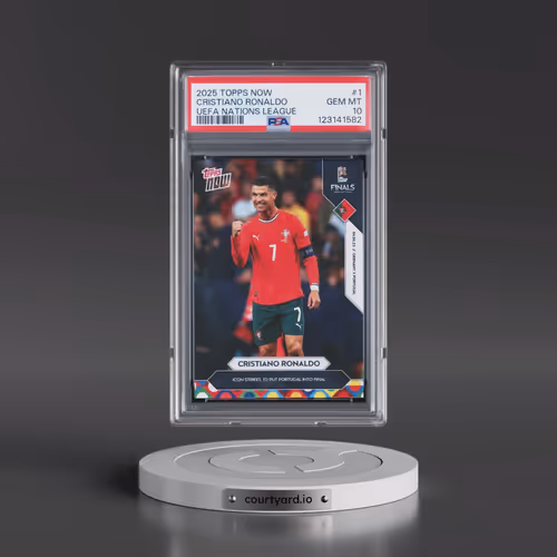 2025 Topps Now UEFA Nations League #1 Cristiano Ronaldo (PSA 10 GEM MINT)