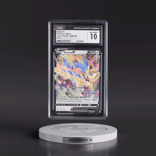 2023 Crown Zenith #095/159 Zacian V - Holo (CGC 10 GEM MINT)