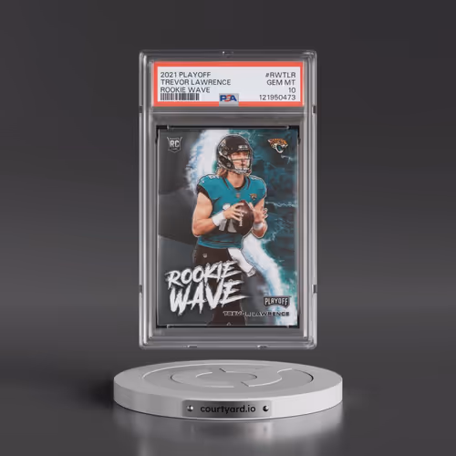 2021 Panini Playoff Rookie Wave #RWTLR Trevor Lawrence (PSA 10 GEM MINT)