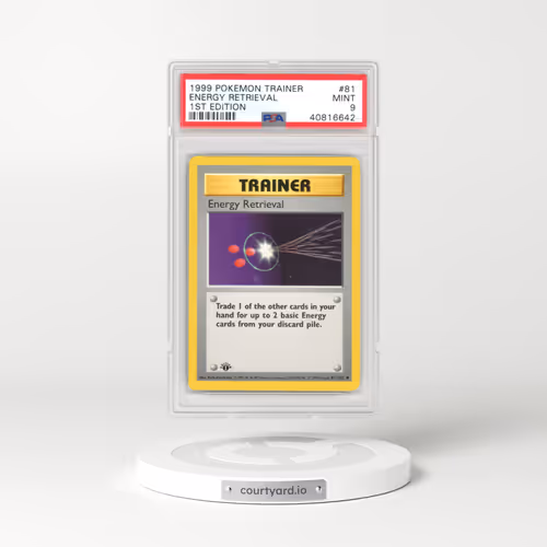 1999 Base Set #81 Energy Retrieval - 1st Edition (PSA 9 MINT)
