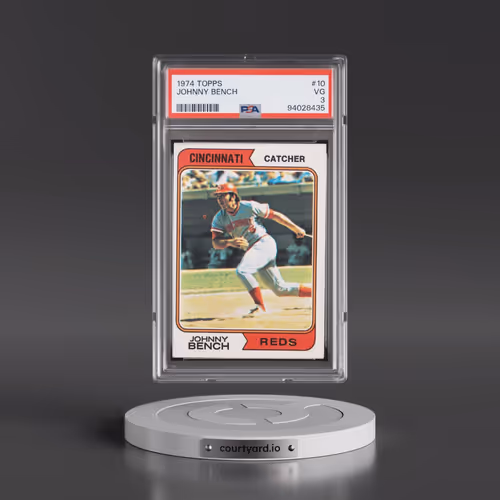 1974 Topps #10 Johnny Bench (PSA 3 VG)